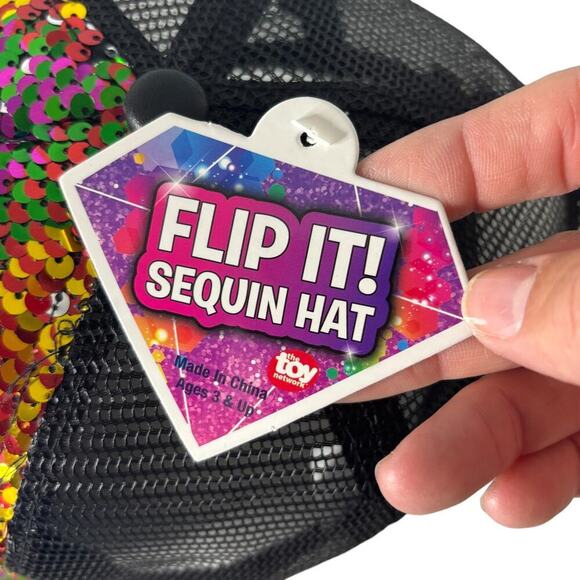 Flip It! Sequin Hat OS Adjustable NWT - Picture 7 of 9
